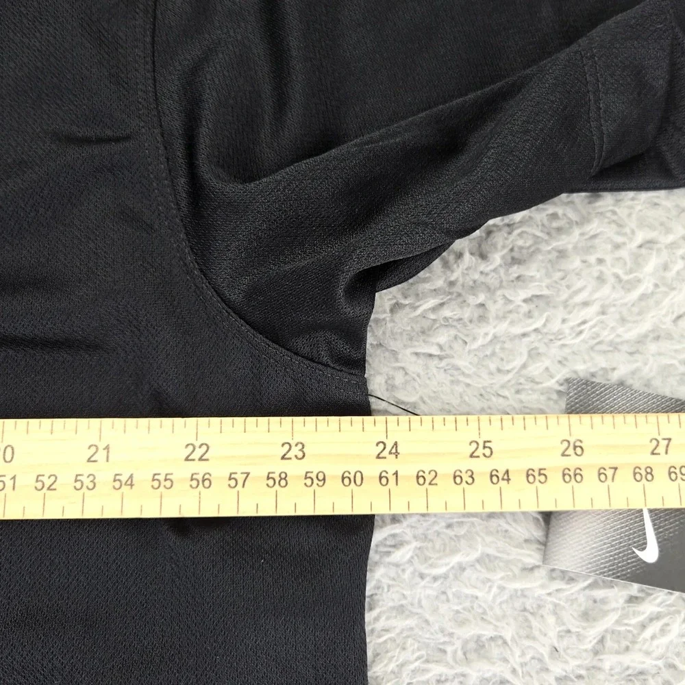 Nike Shirt Mens XL Black Golf Polo Outdoors Dri-Fit Swoosh‎ Short Sleeve PFG
